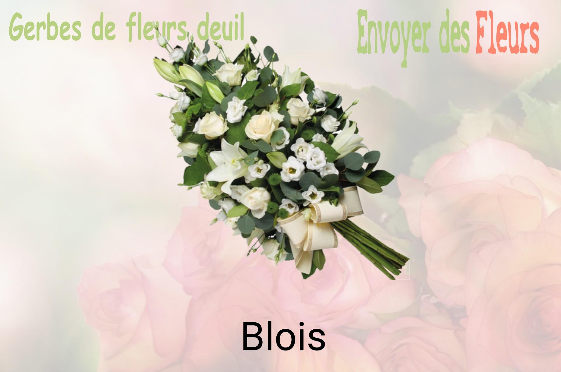 Gerbe de fleurs de deuil livrée à Blois